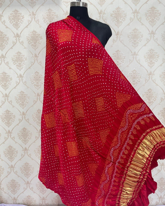 Bandhani Dupatta - SindhoiPatolaArt