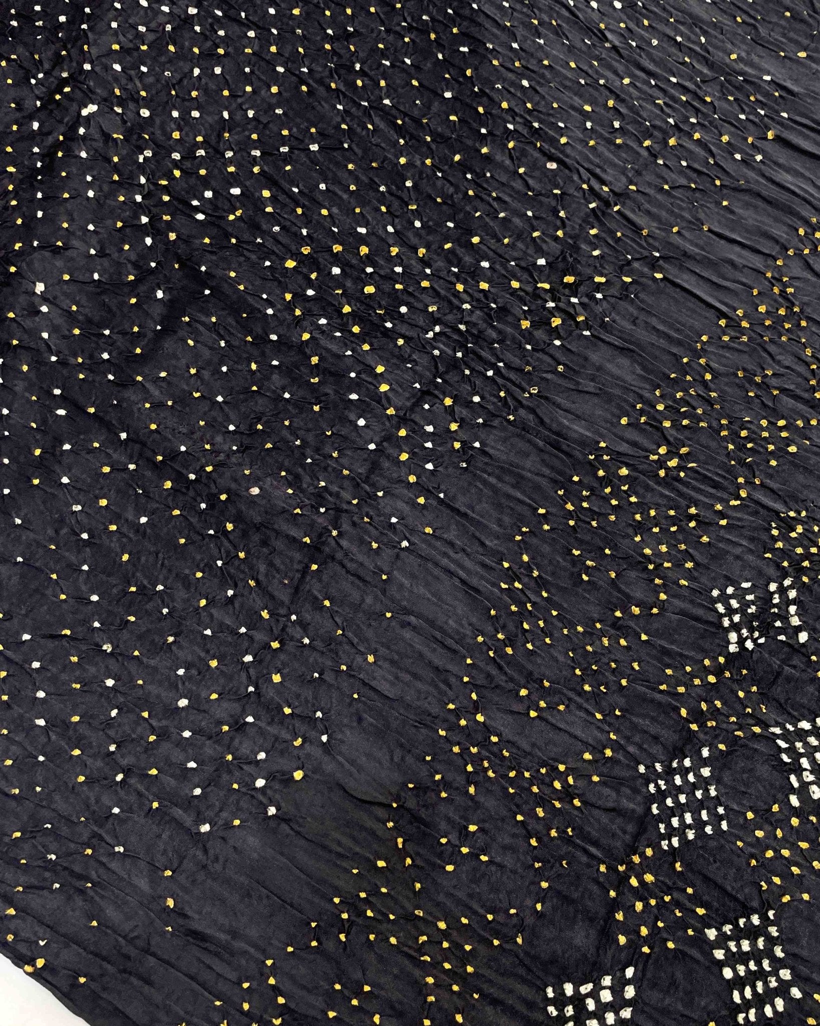 Black Bandhani Saree - SindhoiPatolaArt