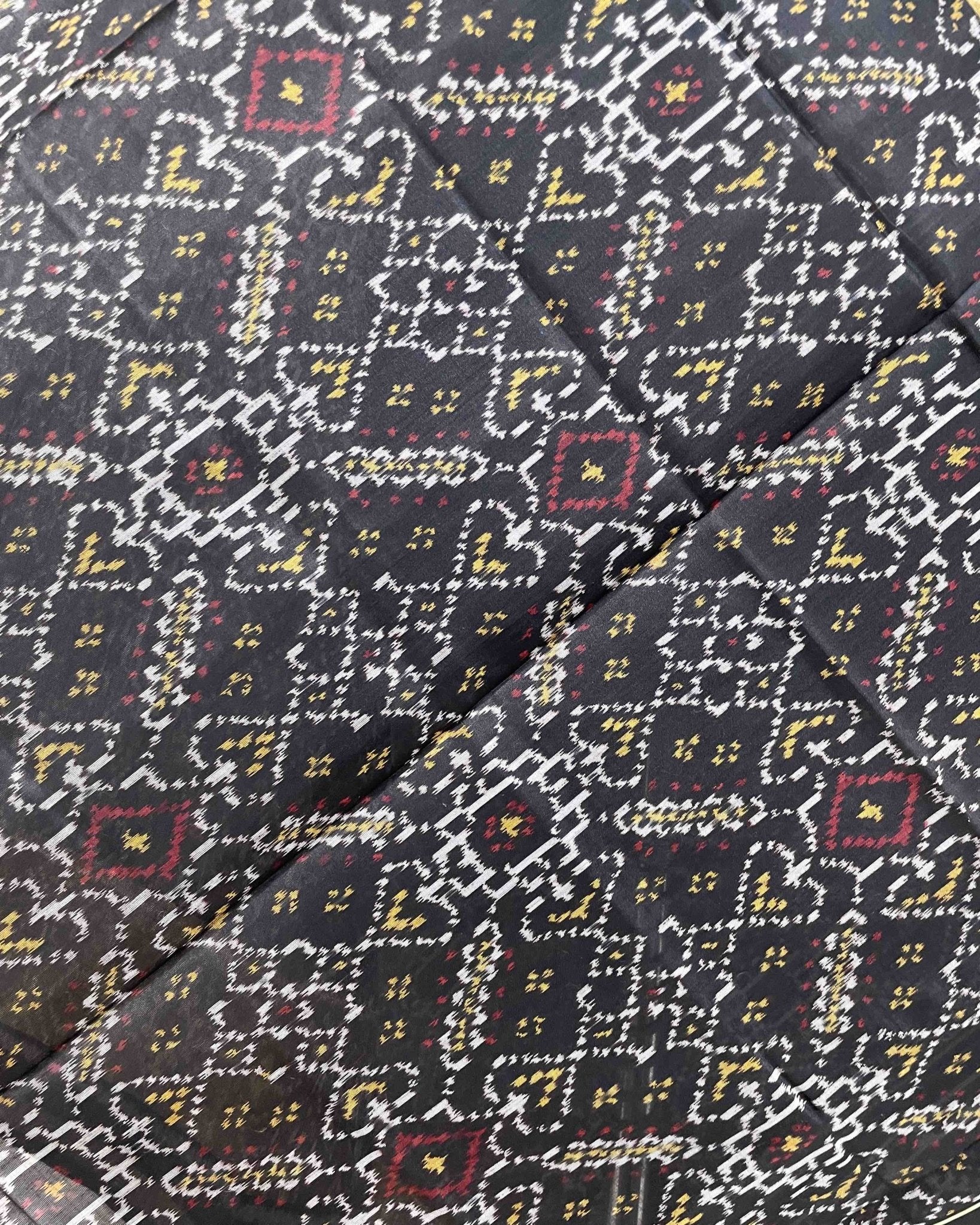 Black Manekchowk Designer Patola Dupatta - SindhoiPatolaArt