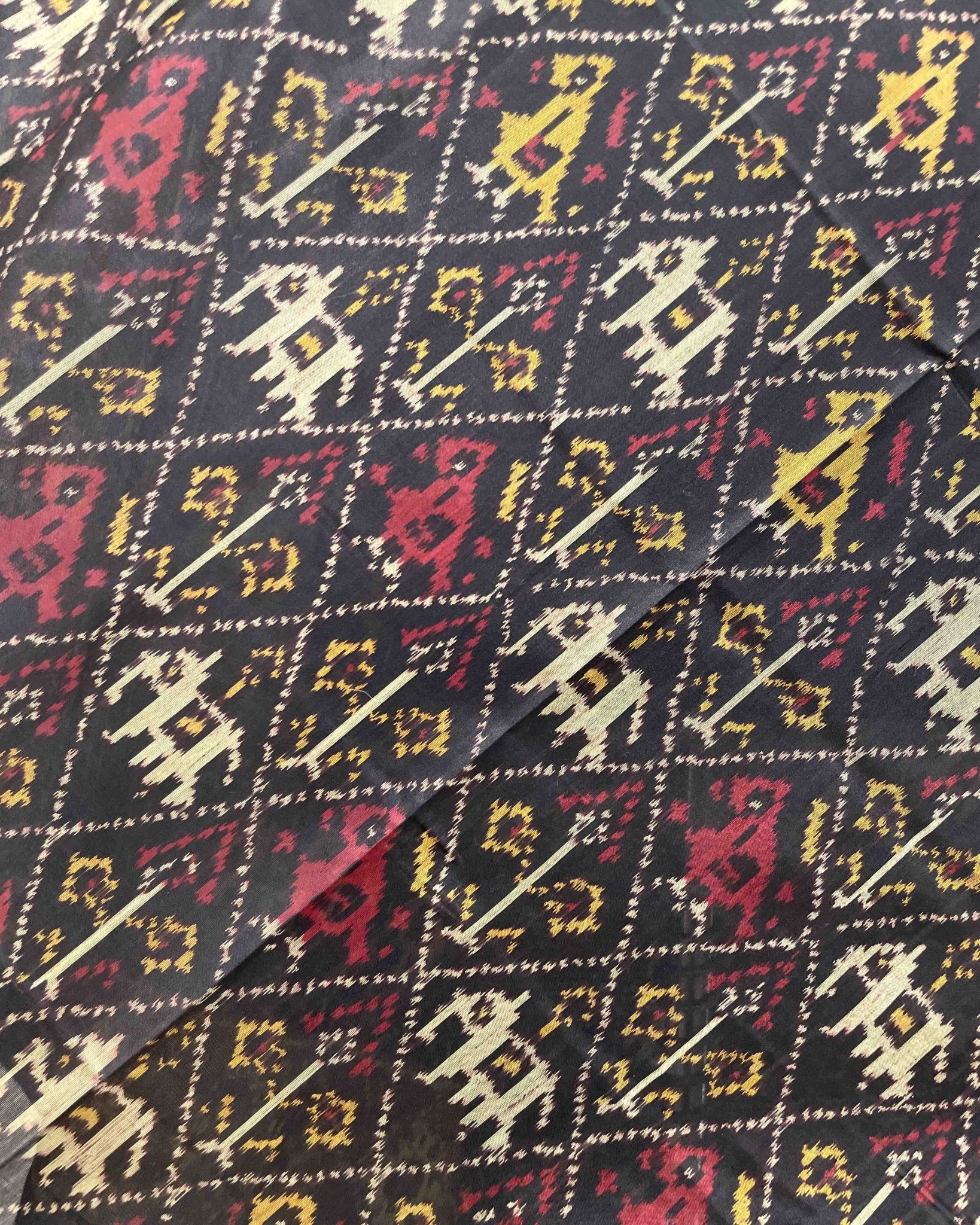 Black Narikunj Designer Patola Dupatta - SindhoiPatolaArt