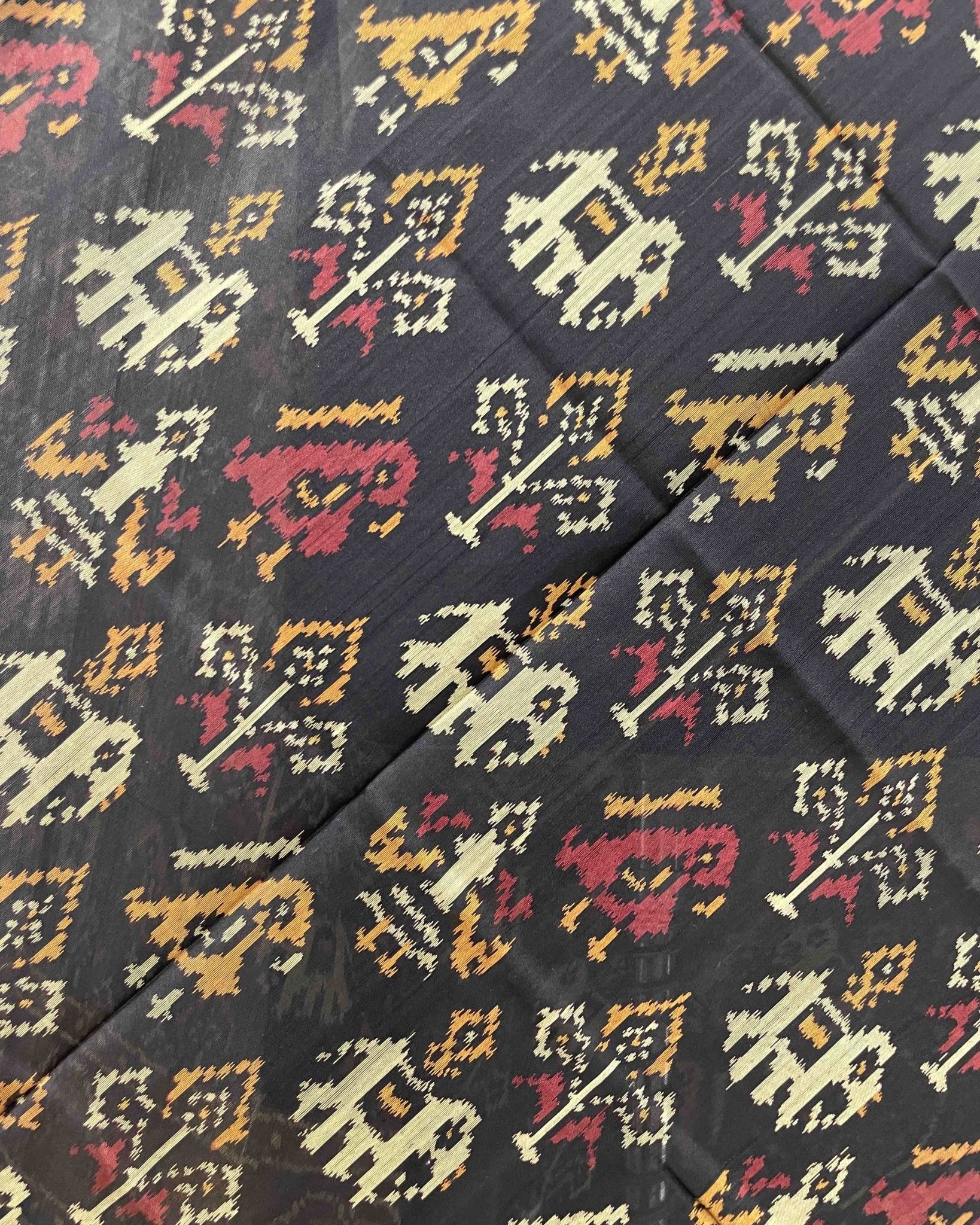 Black Narikunj Designer Patola Dupatta - SindhoiPatolaArt