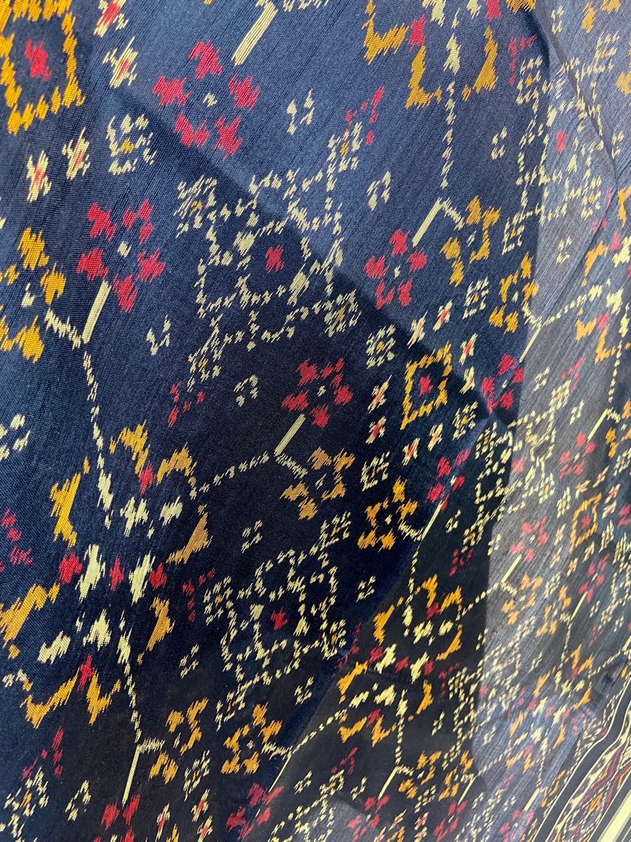 Black navratna design patola dupatta - SindhoiPatolaArt