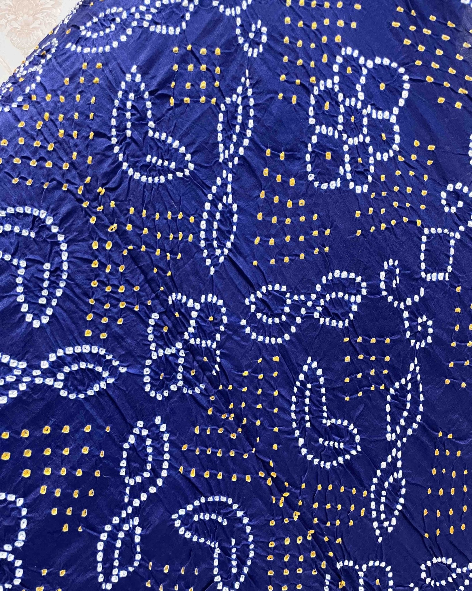 Blue Bandhani Dupatta - SindhoiPatolaArt