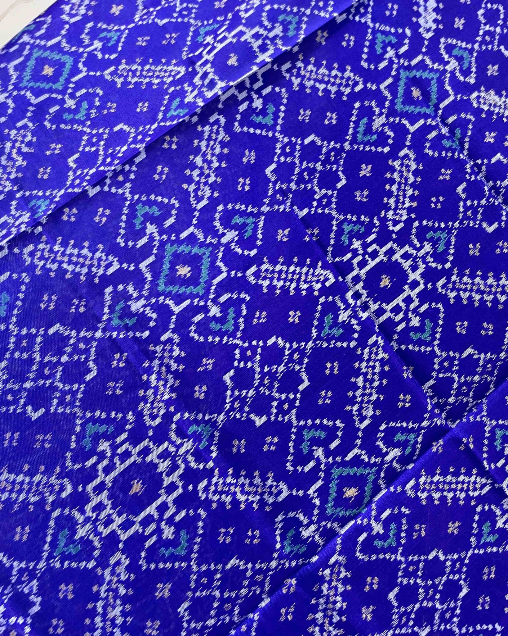 Blue Manekchowk Designer Patola Dupatta - SindhoiPatolaArt