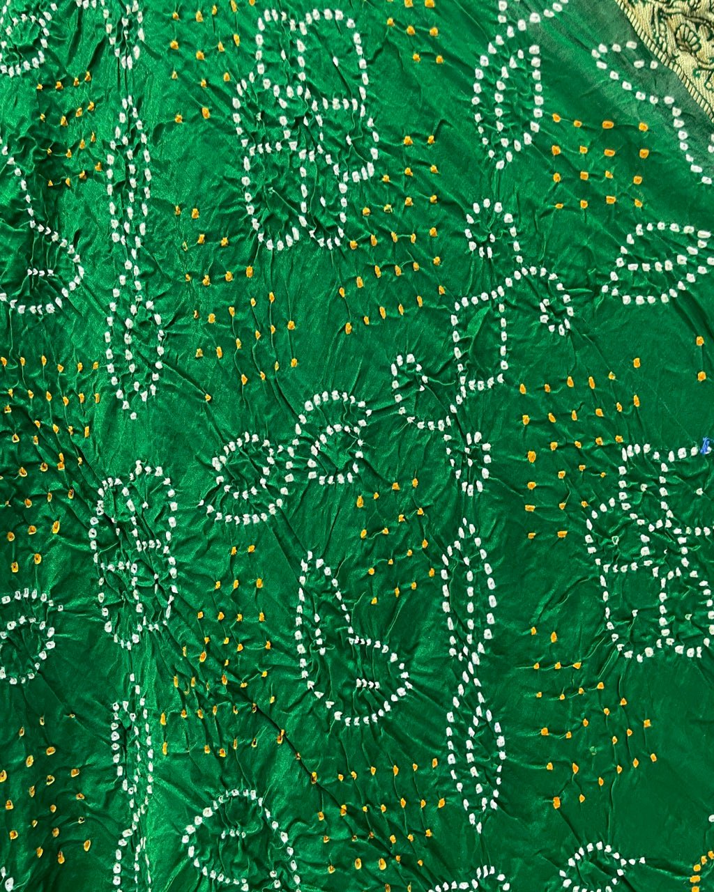 Gaji silk Bandhani Dupatta - SindhoiPatolaArt
