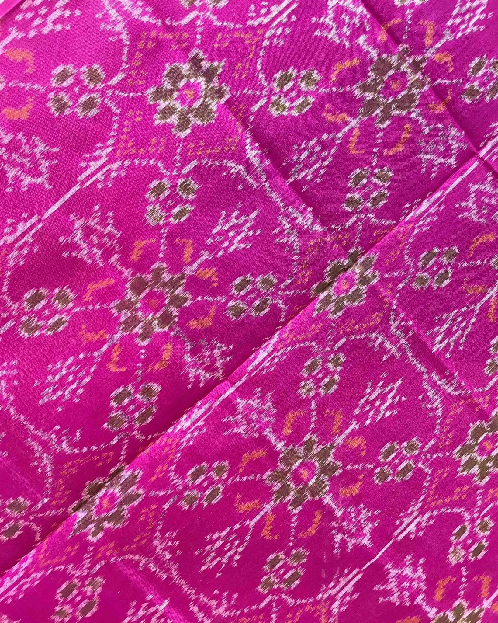 Pink Chhabdi Designer Patola Dupatta - SindhoiPatolaArt