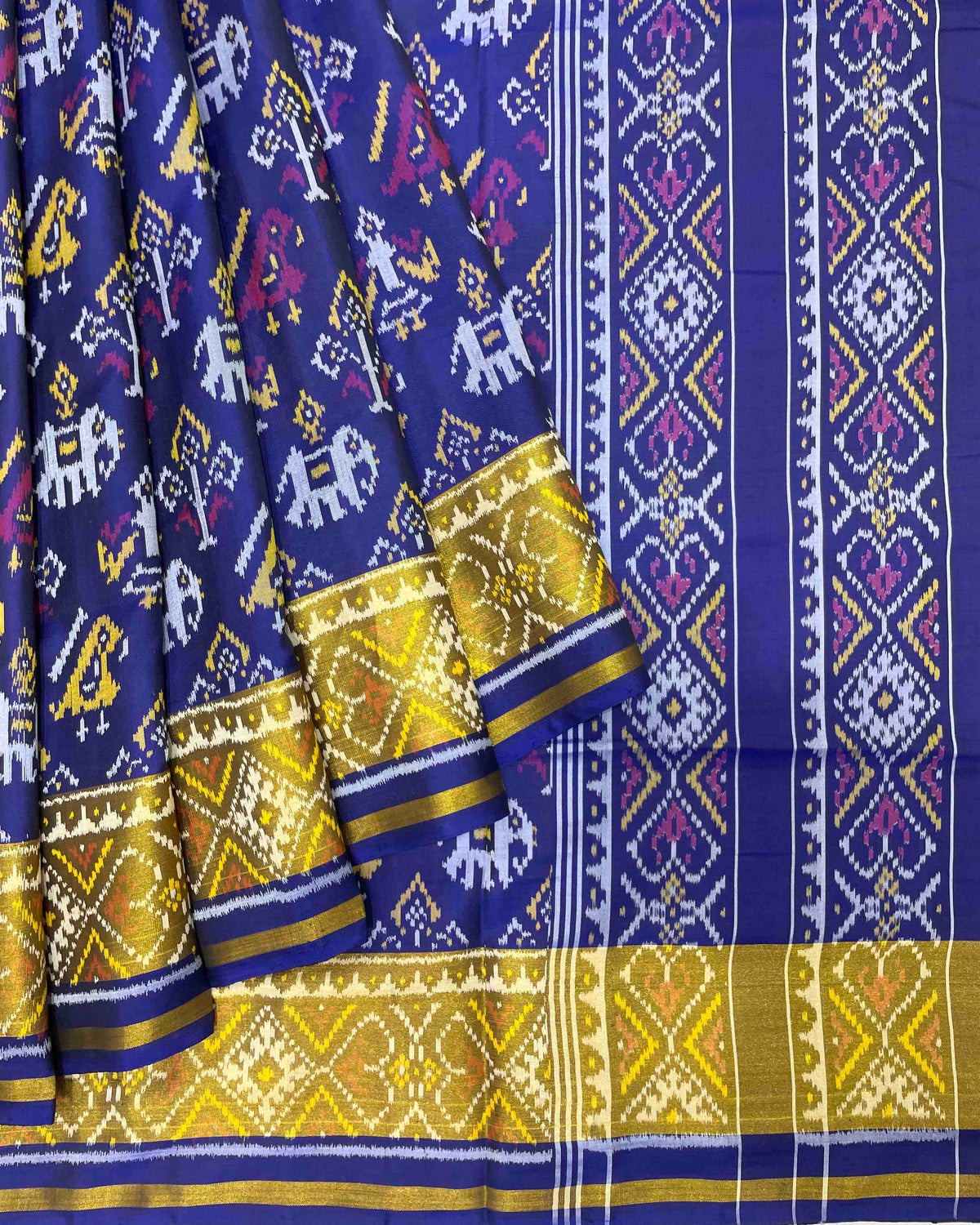 Blue Narikunj Designer Patola Saree