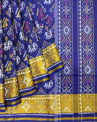 Blue Narikunj Designer Patola Saree