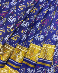 Blue Narikunj Designer Patola Saree