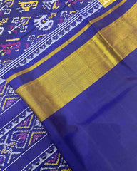 Blue Narikunj Designer Patola Saree