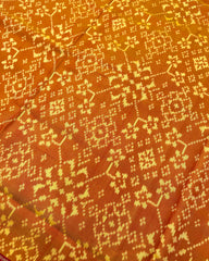 Yellow Ganga Jamuna Navratan Designer Patola Saree