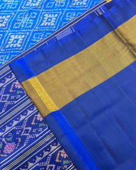 Blue Panchanda Designer Patola Saree