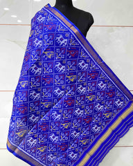 Blue Narikunj Designer Patola Dupatta