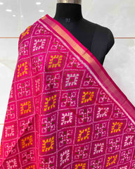 Pink Panchanda Designer Patola Dupatta