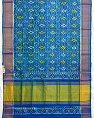 Sky Blue Panchanda Designer Patola Saree