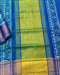 Sky Blue Panchanda Designer Patola Saree