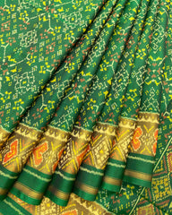 Green Navratan Designer Patola Saree