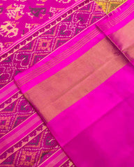 Pink Narikunj Designer Patola Saree