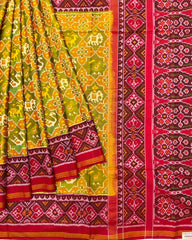 Red & Yellow Narikunj Designer Patola Saree