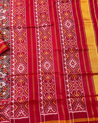 Red & White Navratan Designer Patola Saree