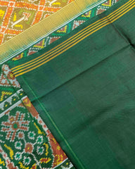 Green & Yellow Narikunj Designer Patola Saree