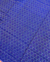 Pink & Blue Booty Designer Patola Saree
