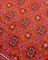Red & Orange Navratan Designer Patola Saree