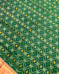 Pink & Green Sod Sitara Designer Patola Saree