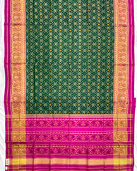 Pink & Green Sod Sitara Designer Patola Saree