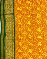Yellow Ganga Jamuna Narikunj Designer Patola Saree