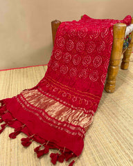 Red Bandhani Dupatta