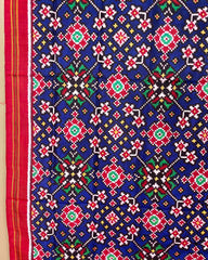 Red & Blue Navratan Patola Dupatta