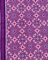Purple Navratan Designer Patola Saree