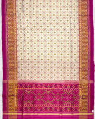 Pink & White Boody Patola Saree