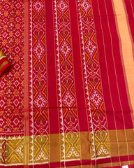 Red Booty Designer Patola Saree