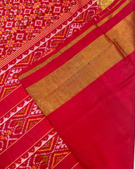 Red Booty Designer Patola Saree