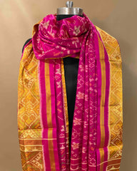Pink Navratan Designer Patola Dupatta