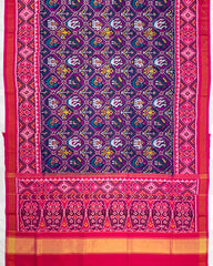 Pink & Purple Narikunj Designer Patola Saree