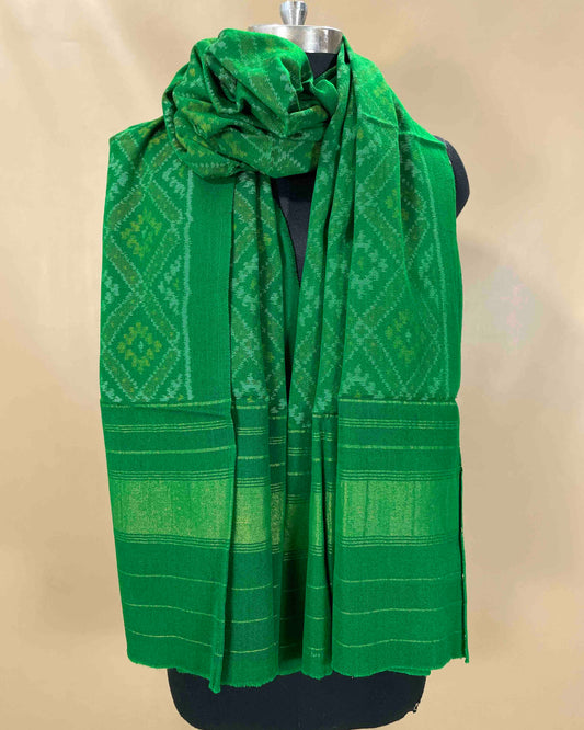 Green Panchanda Designer Patola Shawl