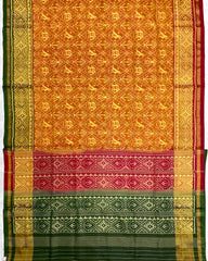 Yellow Ganga Jamuna Narikunj Designer Patola Saree