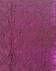 Red & Purple Bandhani Patola Dupatta