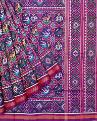 Purple Narikunj Star Designer Patola Saree