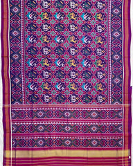 Purple Narikunj Star Designer Patola Saree
