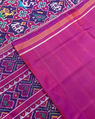 Purple Narikunj Star Designer Patola Saree