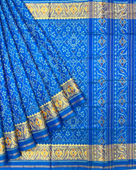 Blue Navratan Designer Patola Saree