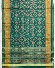 Turquoise Green Navratan Designer Patola Saree