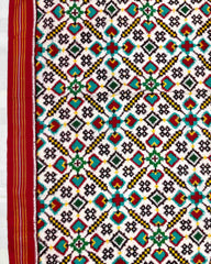 Red & White Manekchowk Traditional Designer Patola Saree