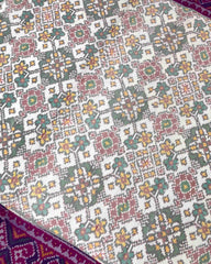 Purple & White Navratan Designer Patola Saree