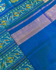 Sky Blue Narikunj Designer Patola Saree