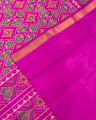 Pink Panchanda Designer Patola Saree